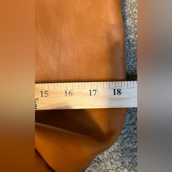 Neiman Marcus Tan Buckle Faux Leather Tote Bag - Picture 9 of 11